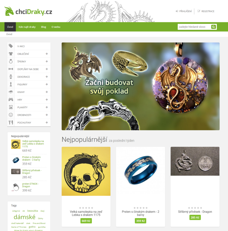 ChciDraky.cz — launched